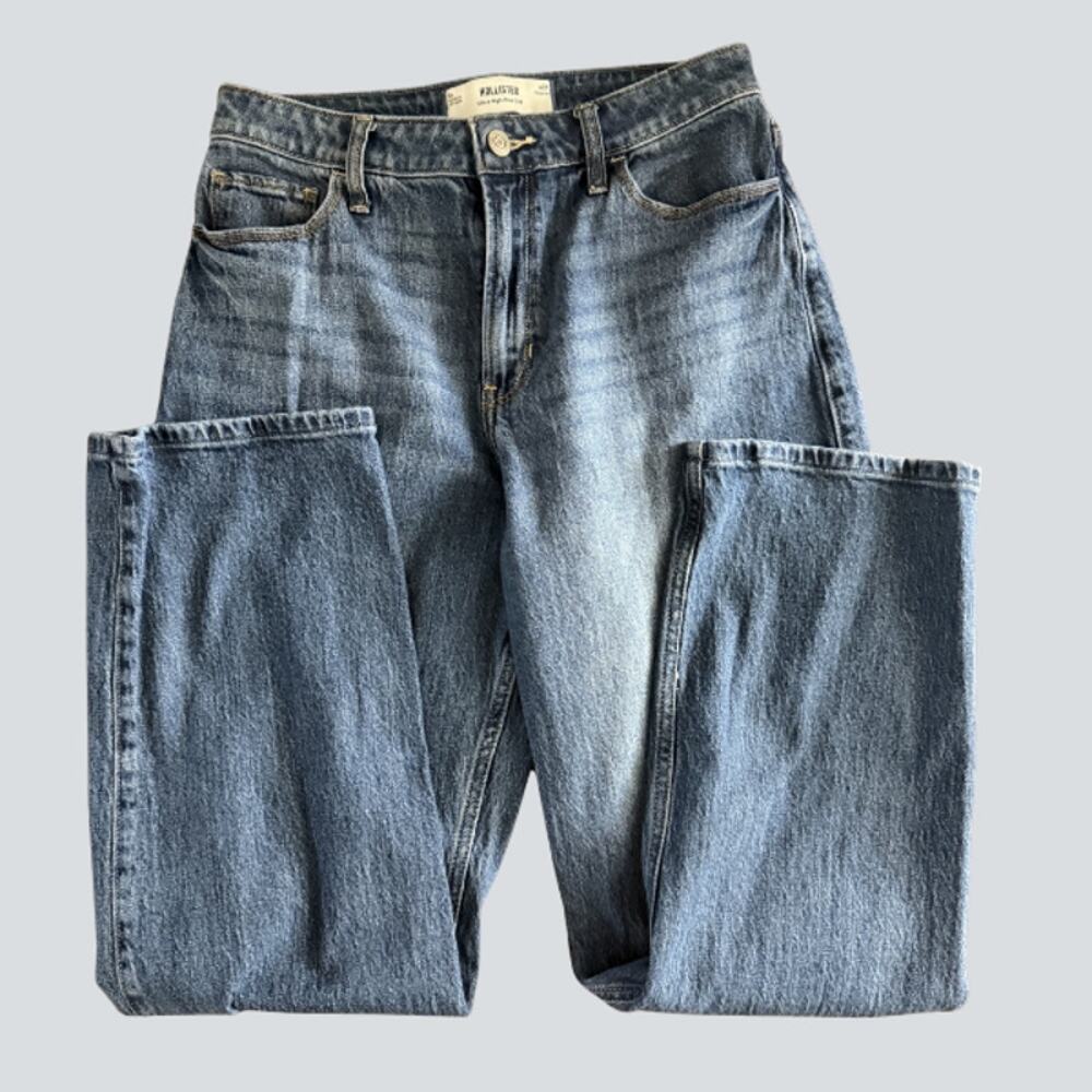Hollister Ultra High Rise Dad Jeans Light Wash Women's Size 8R W29 Regular